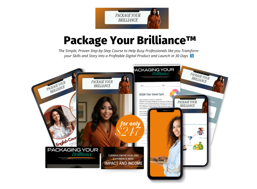 Package your Brilliance course