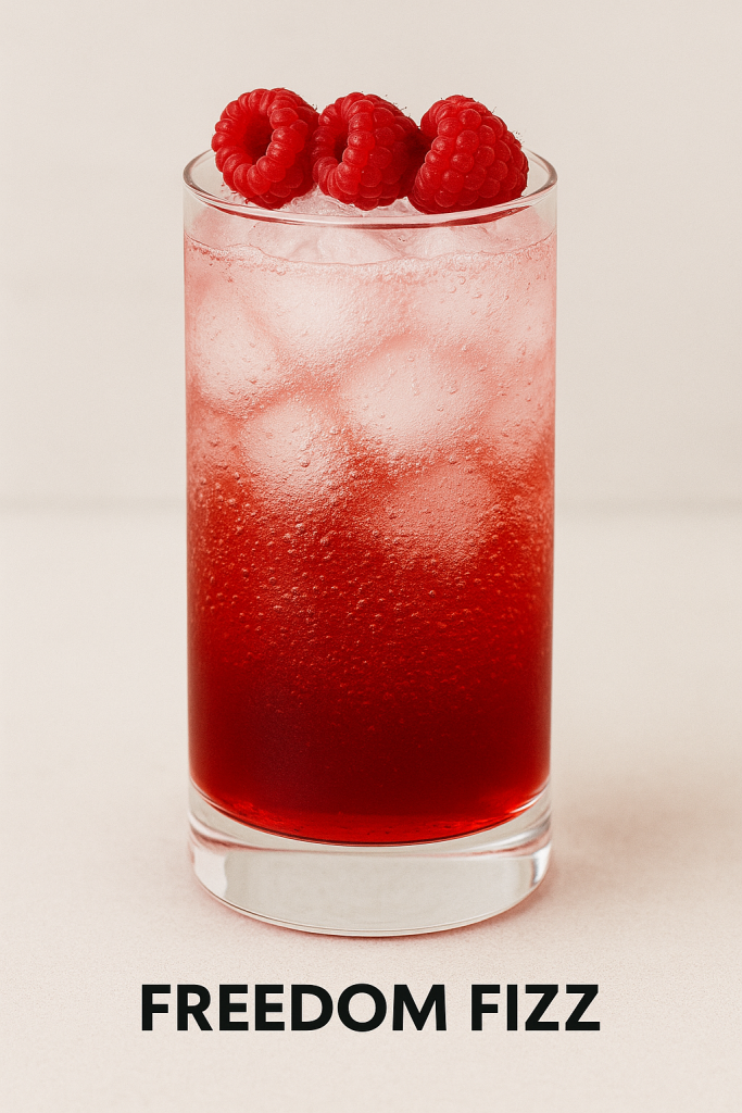 Freedom Fizz mocktail