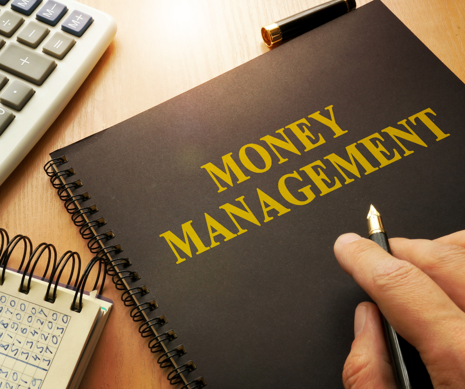 image of a money management journal