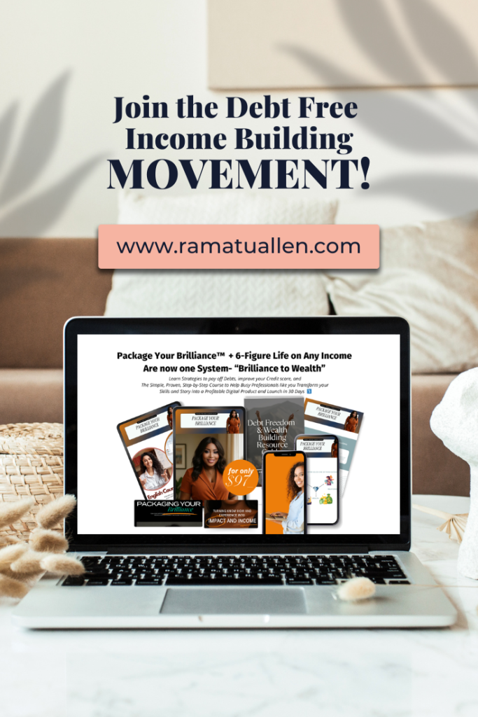 Click to Join Brilliance to Wealth. the Debt-Free, Income-Building Movement.