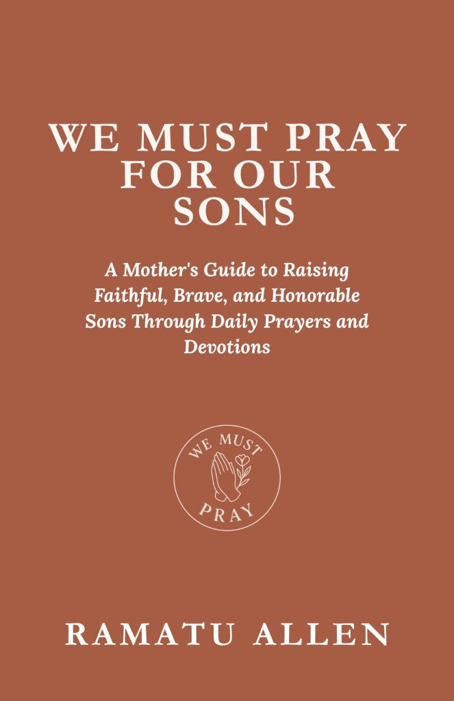 We must pray for our sons, book cover.